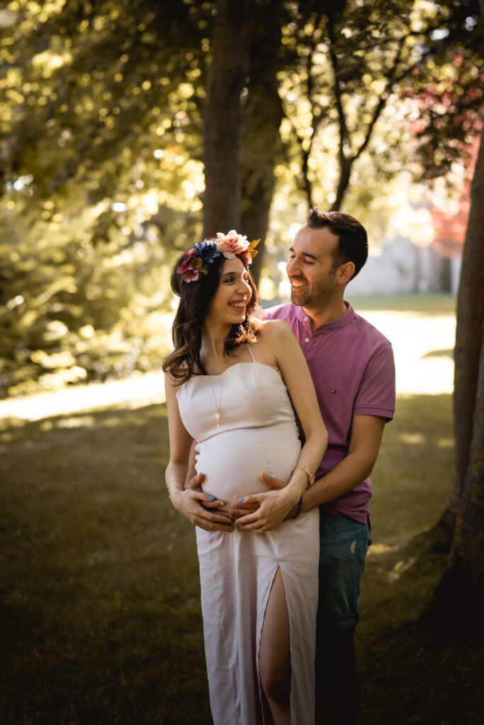 Photographe Paris - instant romantique dans un parc