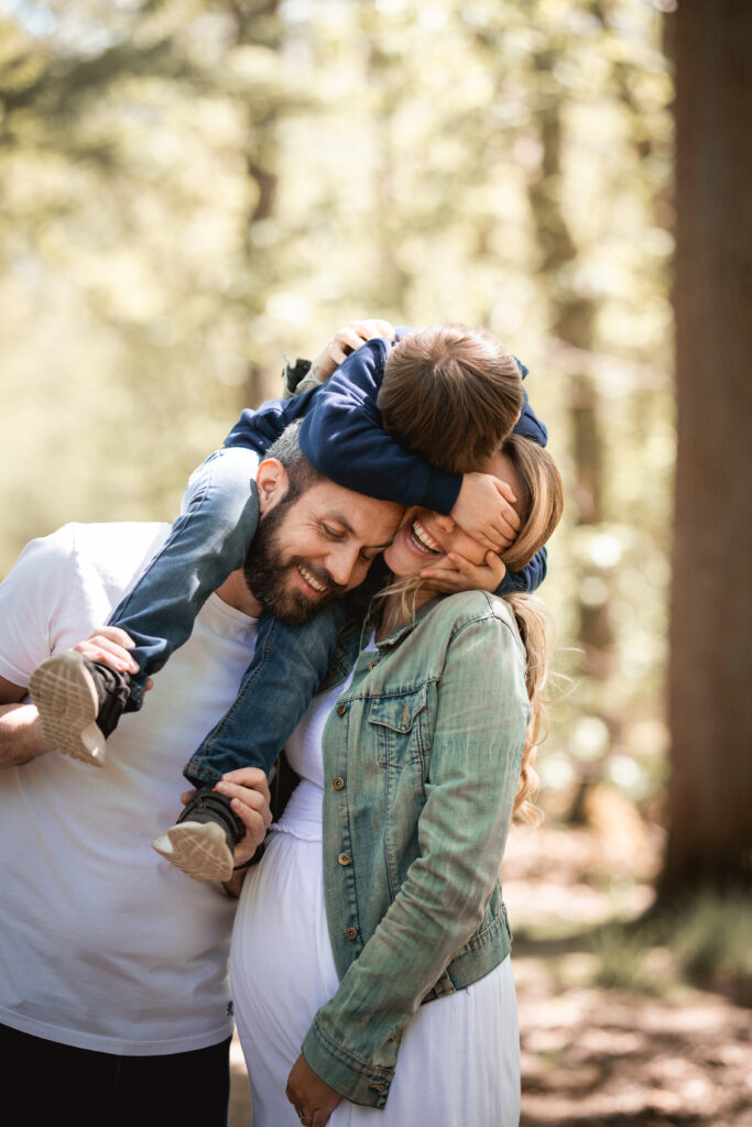 Photo famille avec un enfant