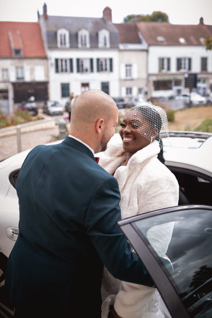 Photographe mariage Paris voiture